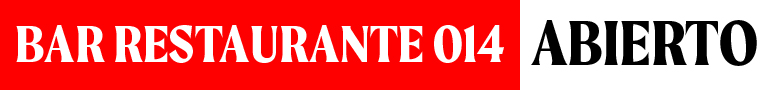 Bar Restaurante 014 abierto